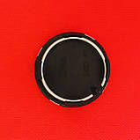 Ковпачки заглушки на диски Tesla 57/50 мм, 6005879-00-A, графіт із хром лого, фото 2