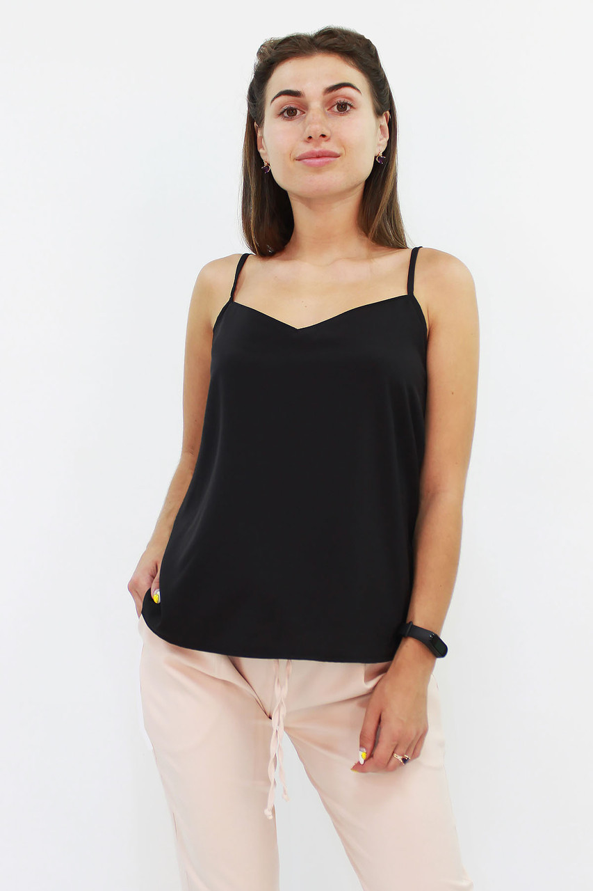Молодіжна жіноча майка Evan, чорний, фото 1