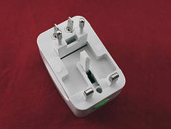 Універсальний дорожній мережевий перехідник, адаптер розетки EU UK US AU