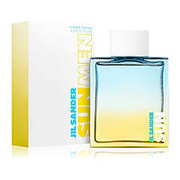 Літні чоловічі парфуми Jil Sander Sun Men Summer Edition 125ml оригінал, деревний фужерний амбровий аромат