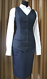 Жилет жіночий темно-синього кольору, фото 6