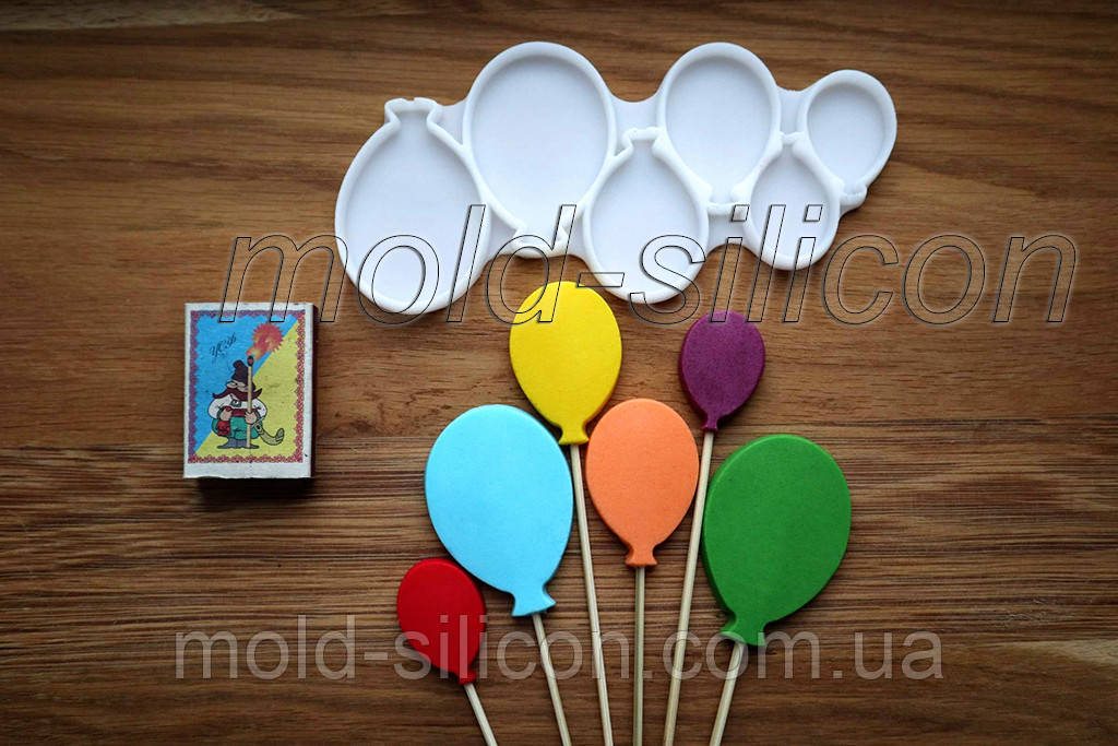 Силіконовий молд для льодяників "Водушні кулі 1", фото 1