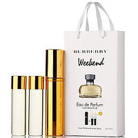 Женский мини парфюм Burberry Weekend Woman, набор 3х15 мл