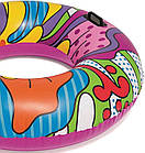 Надувний круг для плавання з ручками BW Поп-арт 119 см, від 12 років | Плавальний круг для дітей і дорослих, фото 5