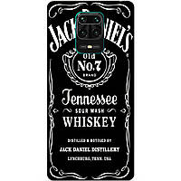 Силіконовий бампер чохол для Xiaomi Redmi Note 9s/Note 9 Pro з малюнком Jack Daniels