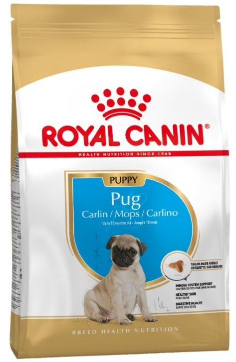 Корм Royal Canin (Роял Канін) PUG PUPPY для цуценят породи Мопс у віці до 10 місяців, 1,5 кг