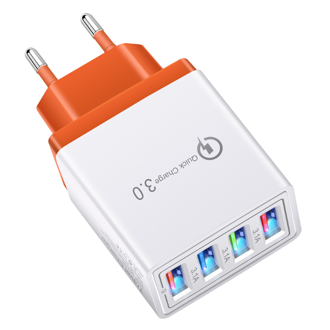 Зарядний пристрій Bakeey 3.1 A 4 USB Quick charge 3.0