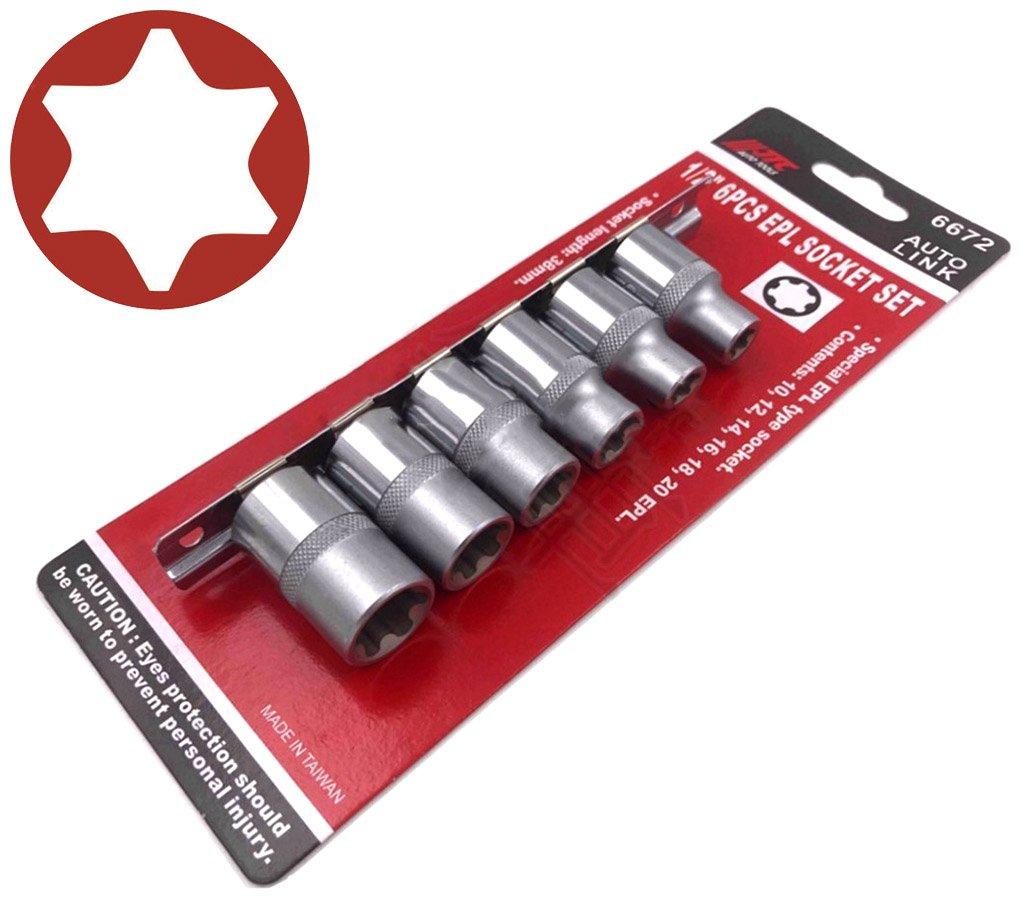 Набір головок EPL 1/2" 6 од. 6672 JTC