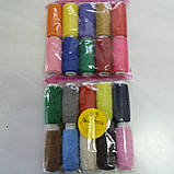 Нитка-резинка товста, еластична, синтетична 12 кольорів, фото 6