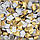Конфетті-Метафан ЛК225 Золото-Білий Матовий 2х2 1кг, фото 2