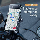 Тримач вело-мото BASEUS Armor Motorcycle holder, чорний, фото 7