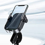 Тримач вело-мото BASEUS Armor Motorcycle holder, чорний, фото 8