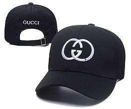 Оригінальна кепка бейсболка GUCCI Classic чорна (3334GCB)