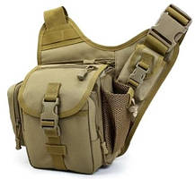 Сумка тактична через плече A16, пісочна