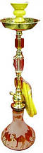 Кальян из стекла желтый