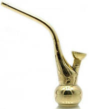 Кальян из стекла желтый