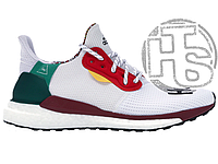 Мужские кроссовки Pharrell Williams x Adidas Solar Hu Glide White Red Yellow CG6776