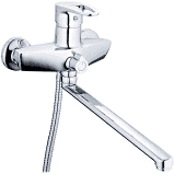 Змішувач ZEGOR ванна довгий євро NKE-А180