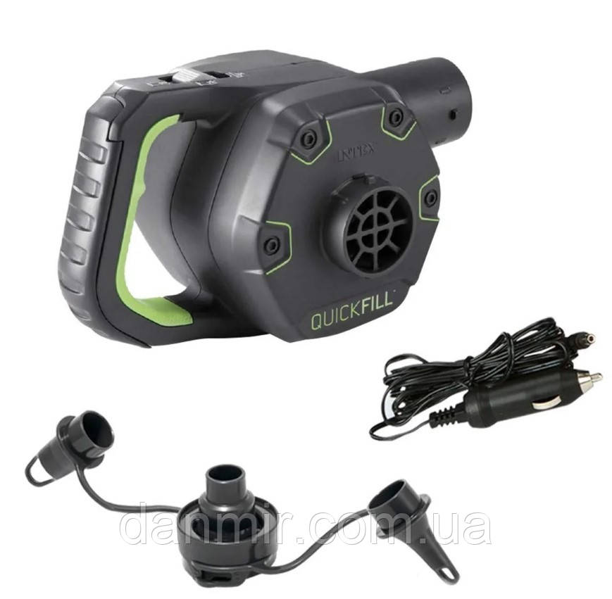 Електричний насос для надування Intex 66642 акумуляторний, що перезаряджається (220 V, 600 л/хв), фото 1