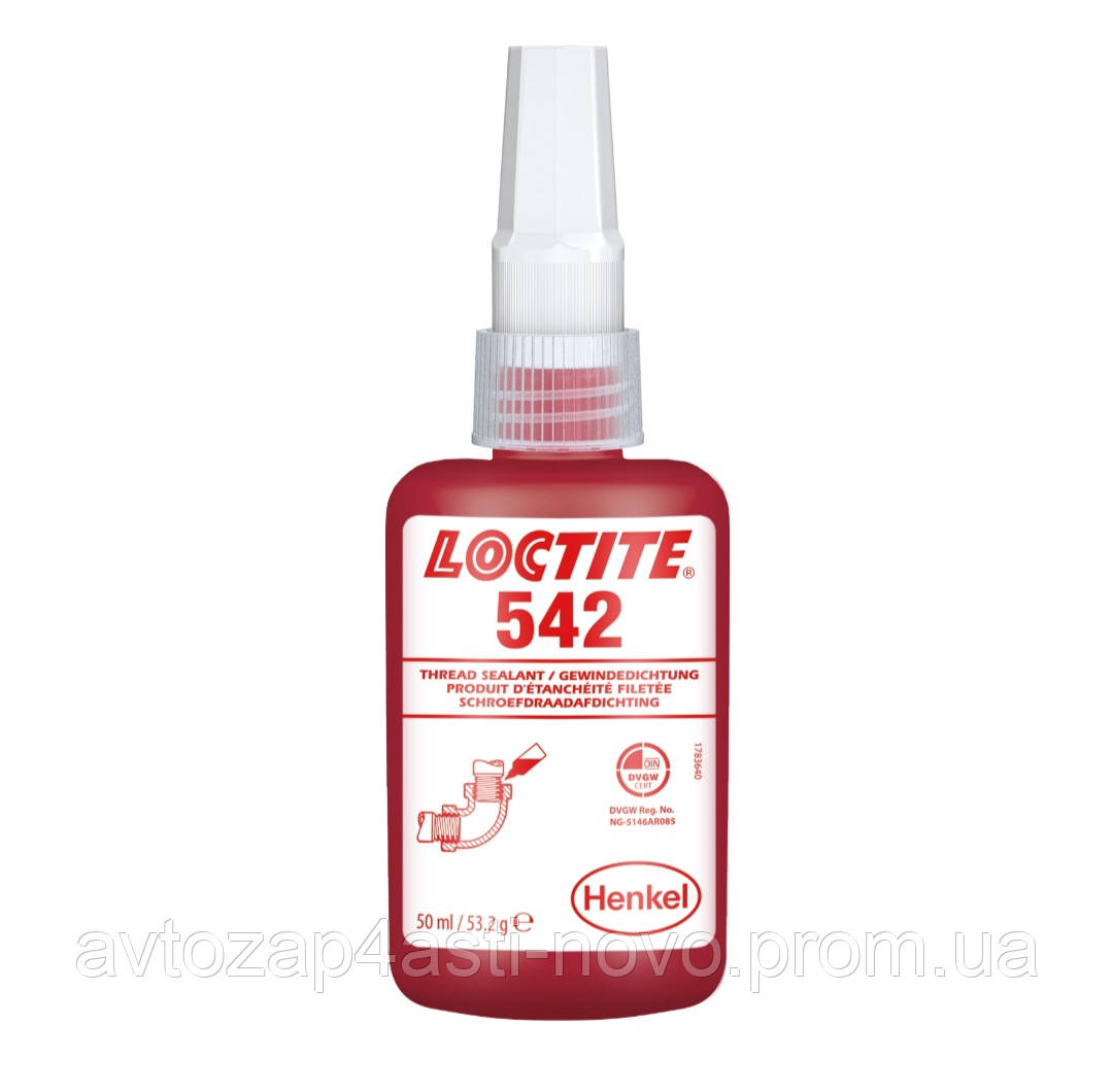 Фиксатор Резьбы 542 Анаэробный, Средней Прочности для Резьб до 3/4 ...