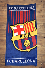 Пляжний рушник ФК "Барселона" з логотипом улюбленого футбольного клубу