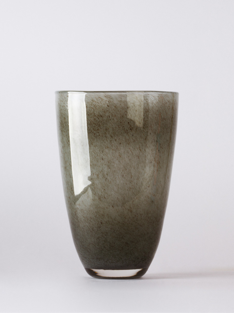 Ваза скляна сіра Rock 25х17,5, фото 1