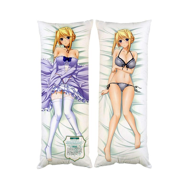 Подушка дакімакура Сільвія Ван Хоссен Улюбленець принцес Princess Lover декоративна ростова подушка для обіймання двостороння