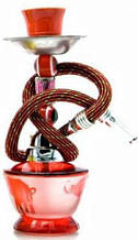 Стеклянный кальян красный