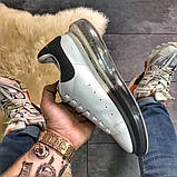 Жіночі кросівки Alexander McQueen Air Crystal Sole White Black, кросівки олександр маккуїн, фото 3