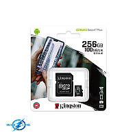Картка пам'яті MicroSDXC 256 GB UHS-I/U3 Class 10 Kingston Canvas Select Plus (Ориггінал)