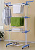 Сушарка для білизни та одягу універсальна підлогова вертикальне складана сушарка на 3 яруси Supretto 179454, фото 8