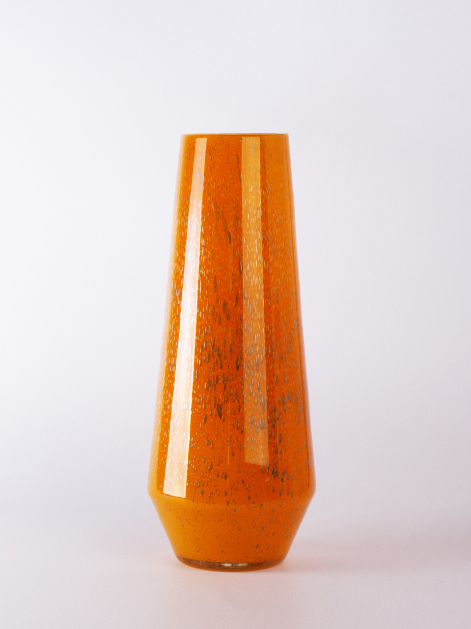 Ваза скляна помаранчева дизайнерська Bets, фото 1