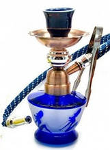 Кальян из стекла Huka синий