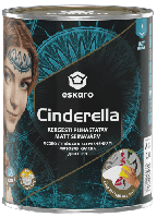 Краска акриловая Eskaro Cinderella для потолков и стен особо прочная шелковистый мат белая 0.9 л