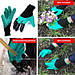 Граблі садові рукавички з кігтями Garden Gloves 2 в 1, фото 4