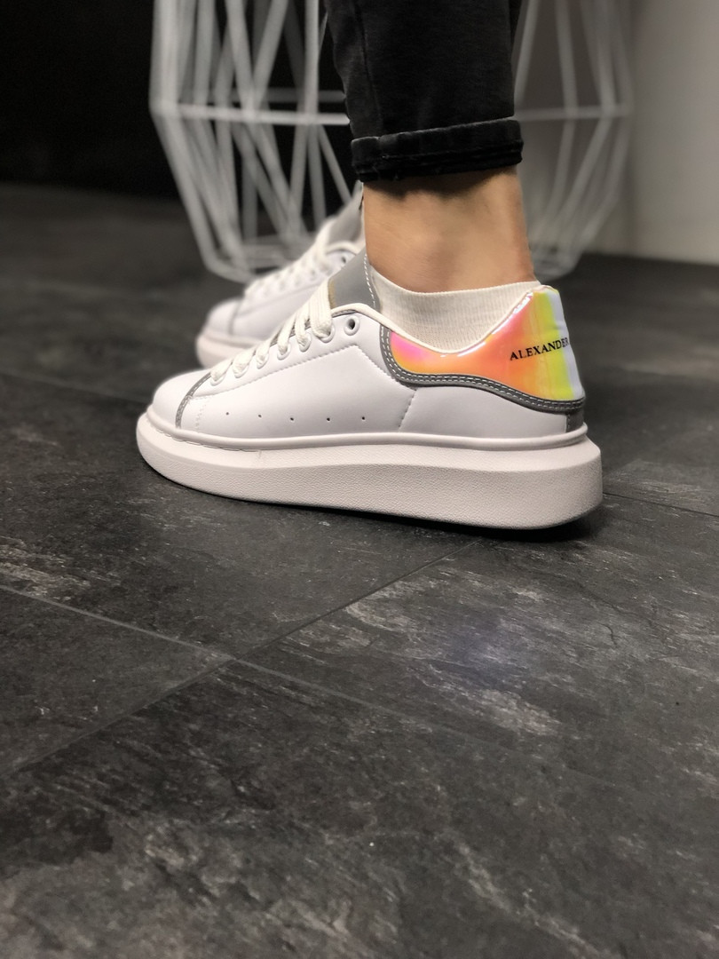 Жіночі кросівки Alexander McQueen Reflective Orange, кросівки олександр маккуїн, фото 1