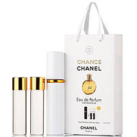 Женский мини парфюм Chanel Chance, набор 3х15 мл
