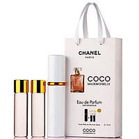 Женский мини парфюм Chanel Coco Mademoiselle, набор 3х15 мл