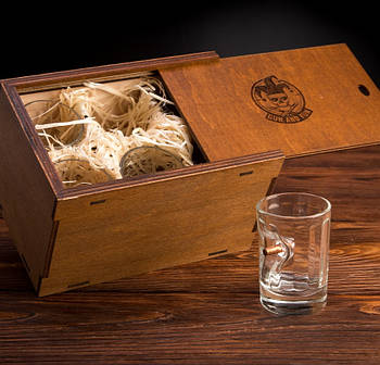 Набір 6-ти гранованих чарок із кулею 5.56