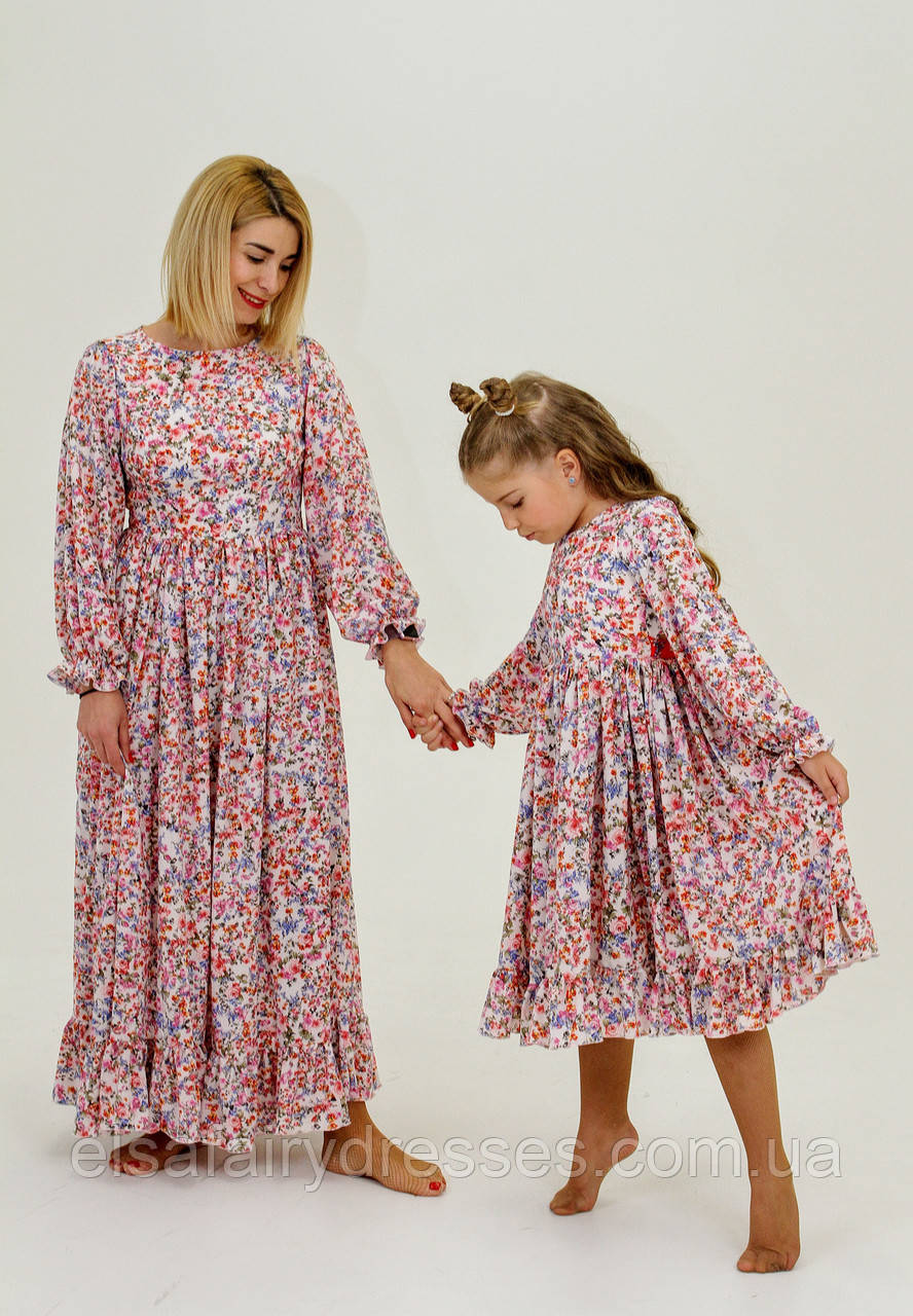 FAMILY LOOK платья мама дочка "Provance" - фото 1 - id-p1201524331