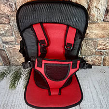 Безкаркасне автокрісло дитяче крісло для авто Mylti Function Car Cushion червоний (Живе фото), фото 3