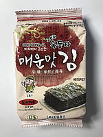Чипси норі снек із кунжутною олією Spicy OCK DONG JA 4,5 г (Корея)