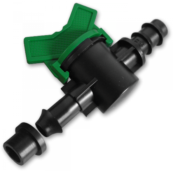 Старт-Коннектор для трубки з прокладкою і миникраном, DSWZ13-16L, фото 1