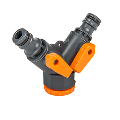 Трійник з двома кранами GOLD LINE з внутрішньою різьбою 1/2"-3/4", GL5002