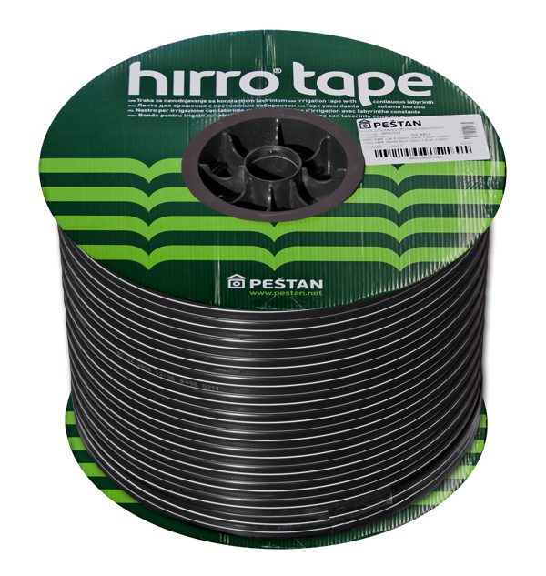 Крапельна стрічка 8 mil (0.2 мм), Ø 16 мм, 20 см, 1,5 л/год, HIRRO TAPE, DSTHT 16081520-1000