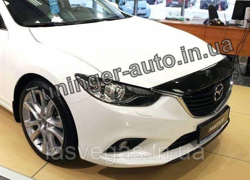 Дефлектор капота (мухобійка) Mazda 6 2012-2017 (EGR), фото 1