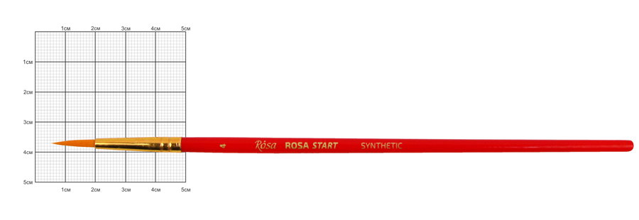 Синтетика кругла, № 4, к.р. пензель ROSA START, фото 1