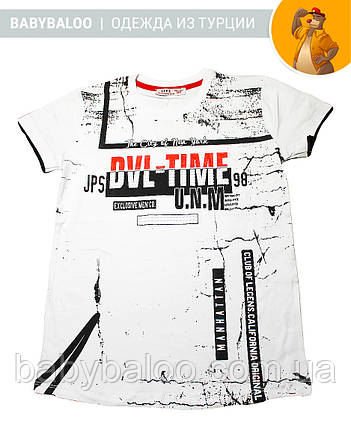 Стильная футболка для мальчика "DVL-TIME" (от 8 до 12 лет), фото 1