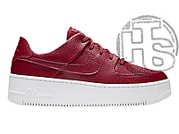 Женские кроссовки Nike Air Force 1 Sage Low Red White AR5339-602