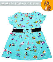 Стильное платье "Бабочки"(от 2 до 5 лет)